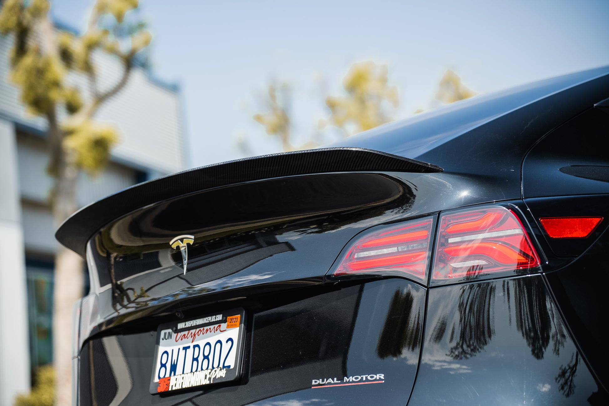 Origin Stryfe  Carbon Fiber Trunk Spoiler - Tesla Model Y – 365  Performance Plus