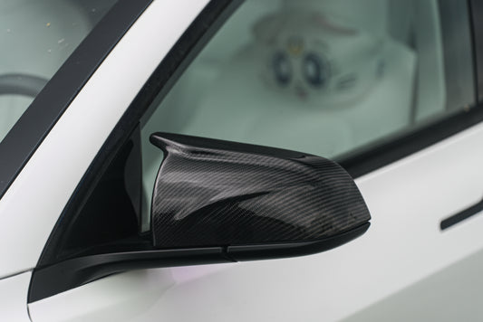Origin Stryfe | Carbon Fiber Side Mirror Caps - Tesla Model 3