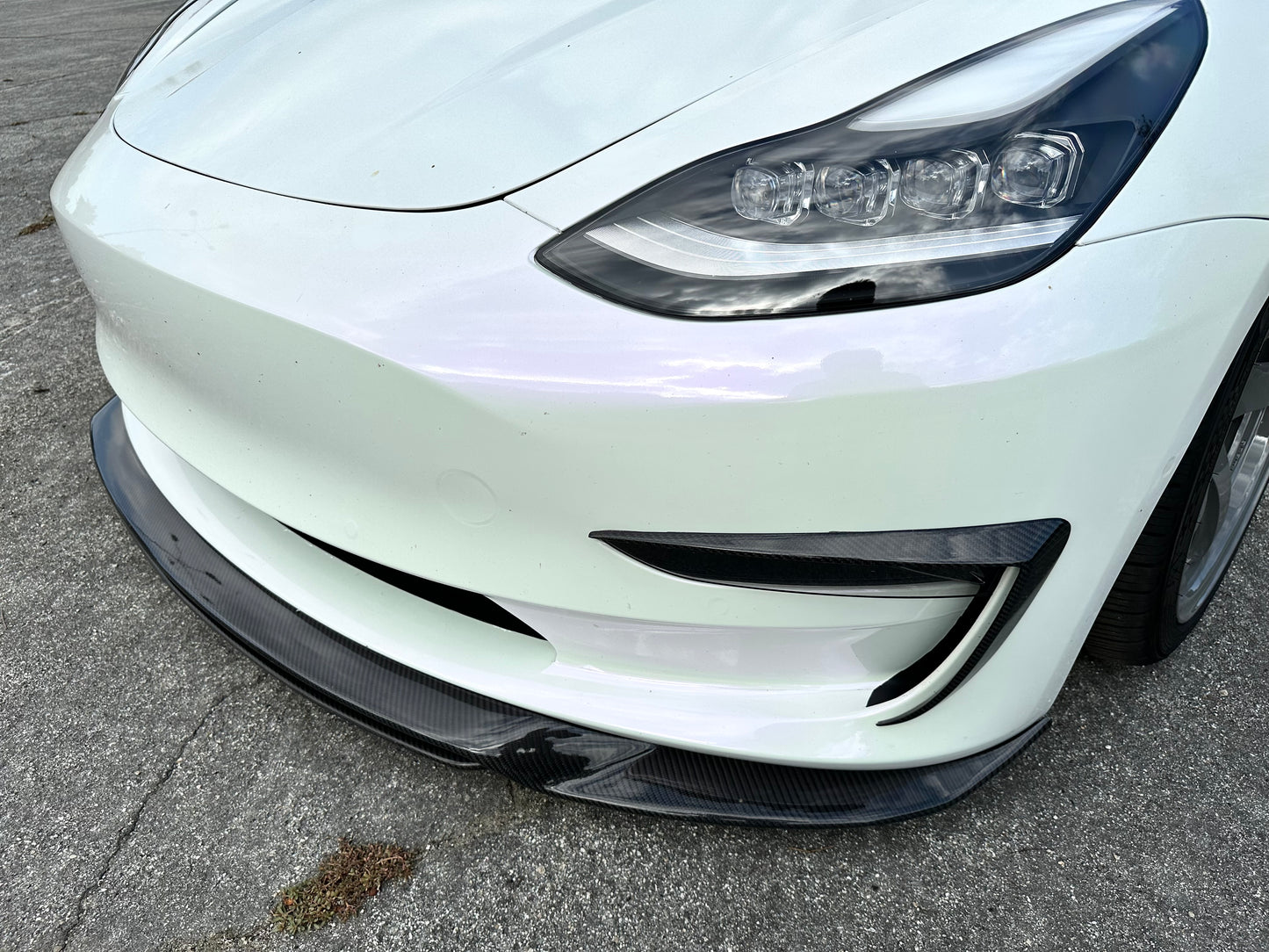Origin Stryfe | AT Carbon Fiber Front Lip - Tesla Model 3