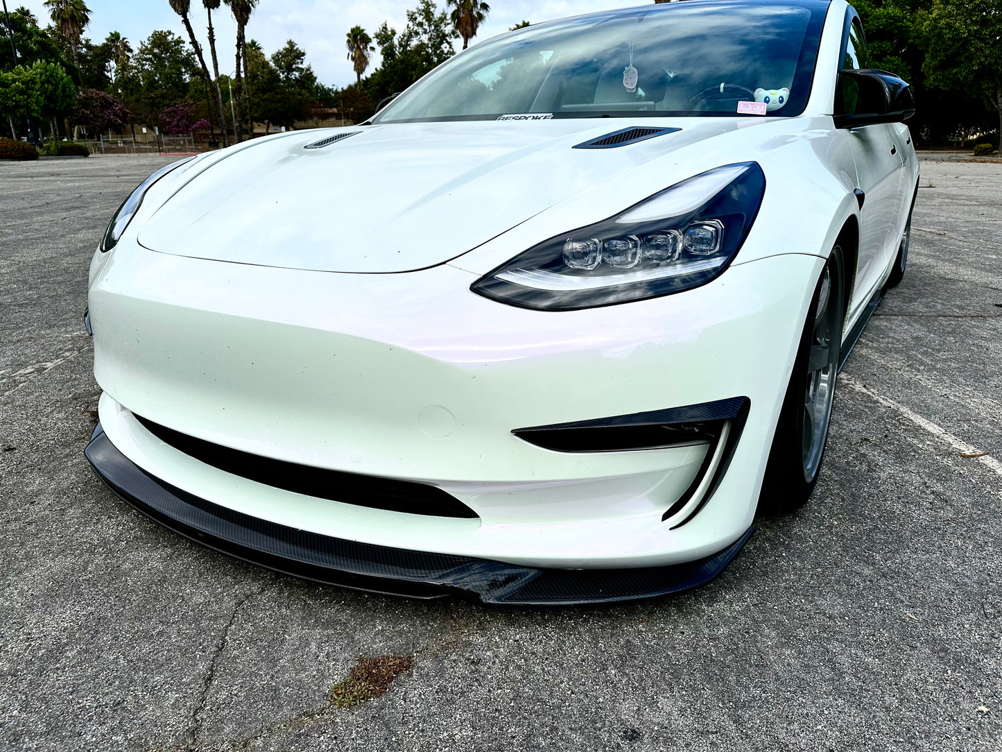 Origin Stryfe | AT Carbon Fiber Front Lip - Tesla Model 3