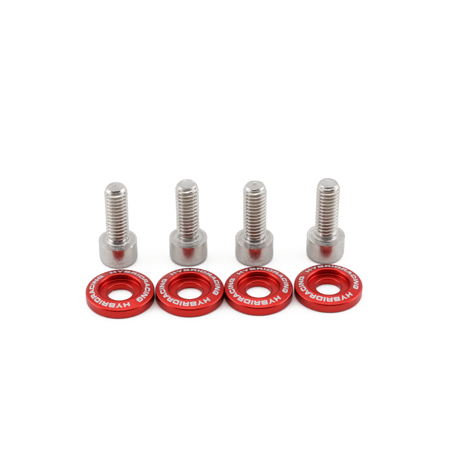 Hybrid Racing M6X1.0 Accessory Hardware Kit Red HYB-DWH-00-02