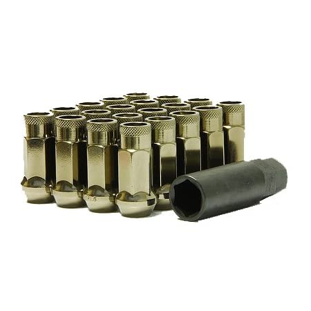 Muteki SR48 Open End Lug Nuts - Titanium 12x1.50 48mm