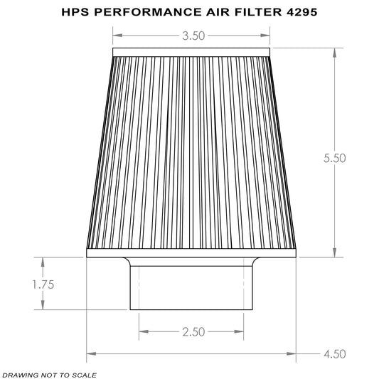 HPS 2.75" Air Filter HPS-4275