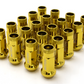 Muteki SR48 Open End Lug Nuts - Gold Chrome 12x1.25 48mm