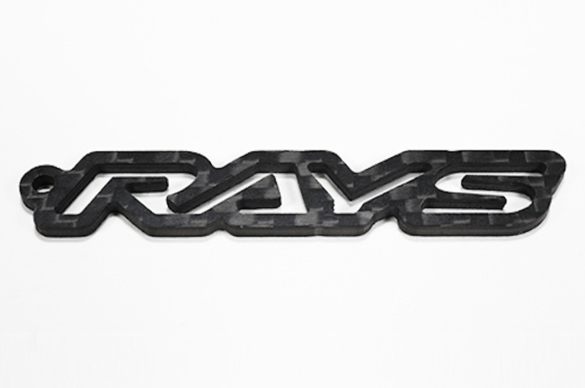 Rays Engineering Official Carbon Fiber Keychain