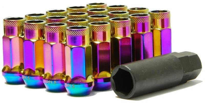 Muteki SR48 Open End Lug Nuts - Neon 12x1.25 48mm