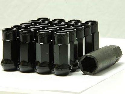 Muteki SR48 Open End Lug Nuts - Black 12x1.25 48mm